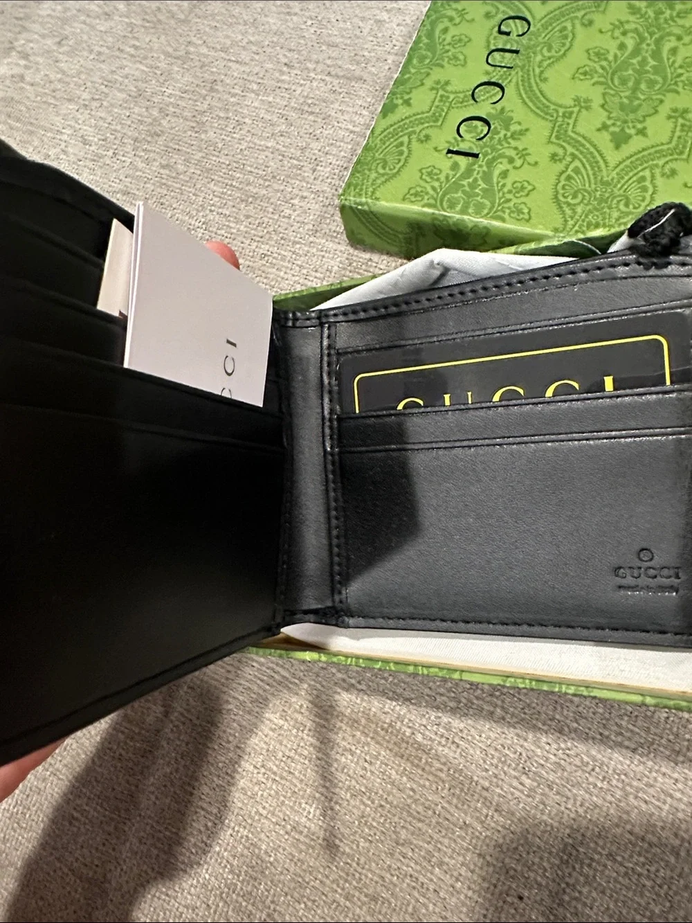 Men’s Black Wallet with Red Fox Motif